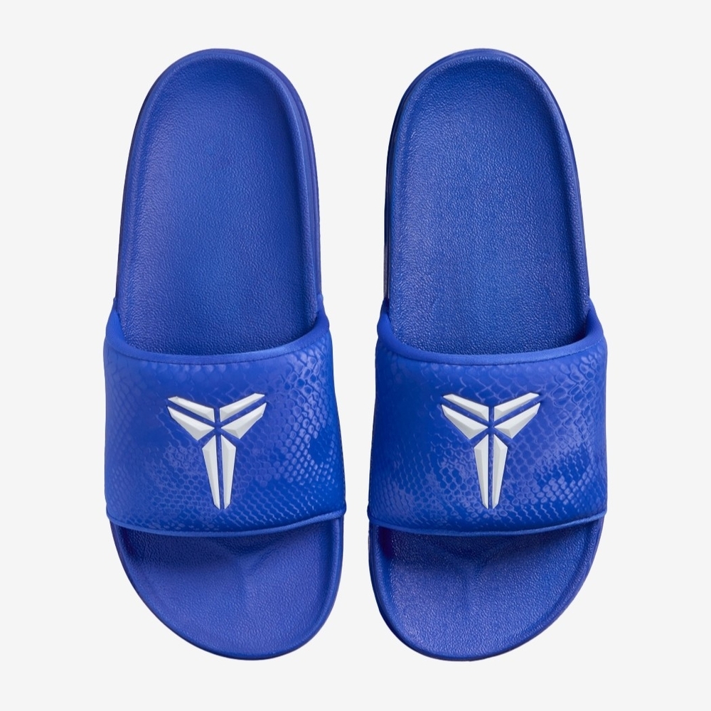 Kobe Nike Dodger Blue Calm Slide Sandals with Mamba Logo Size Mens